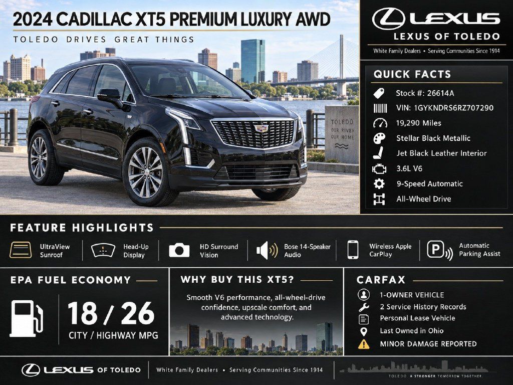 Used 2024 Cadillac XT5 Premium Luxury w/ Technology Package AWD/4WD image 3