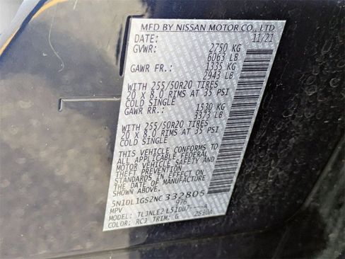 Used 2022 INFINITI QX60 Sensory w/ Cargo Package image 36