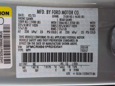 Certified 2023 Ford Bronco Sport Big Bend w/ Convenience Package AWD/4WD image 22