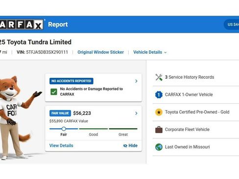 Used 2025 Toyota Tundra Limited AWD/4WD image 3