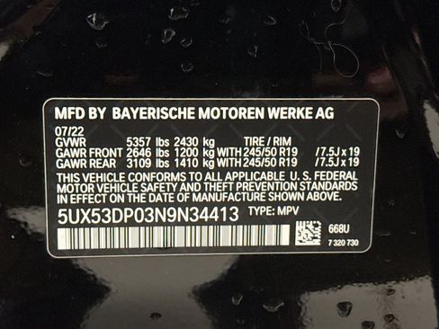 Used 2022 BMW X3 xDrive30i w/ Convenience Package image 25