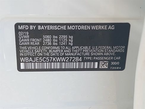 Used 2019 BMW 540i 540i w/ M Sport Package image 37