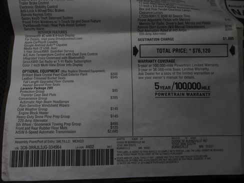 Used 2018 RAM 3500 Laramie image 62