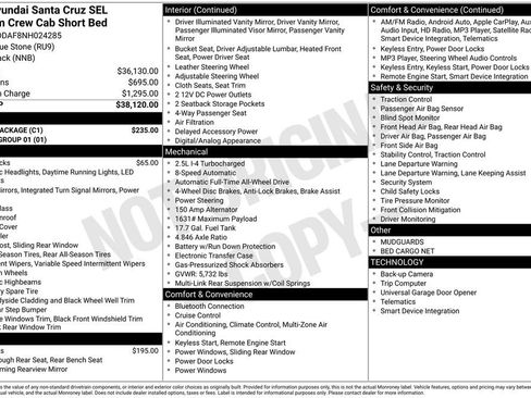 Used 2022 Hyundai Santa Cruz SEL Premium w/ Cargo Package AWD/4WD image 31