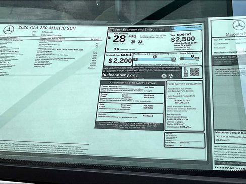New 2026 Mercedes-Benz GLA 250 4MATIC image 22
