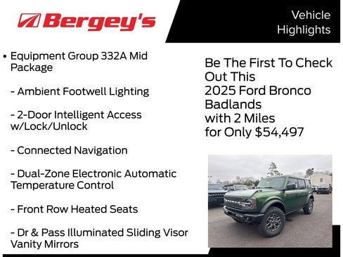 New 2025 Ford Bronco Badlands AWD/4WD image 5