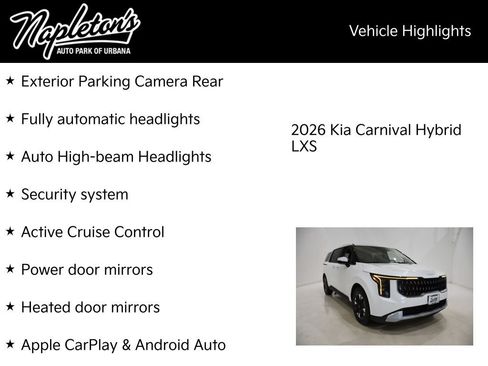 New 2026 Kia Carnival LXS image 16