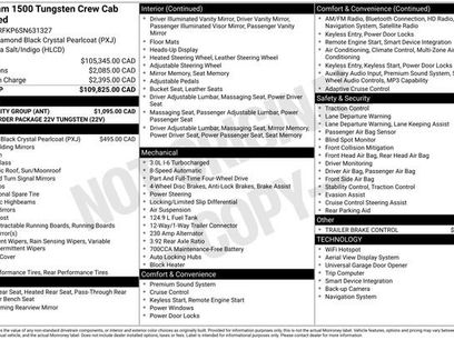 Used 2025 RAM 1500 Tungsten w/ Bed Utility Group