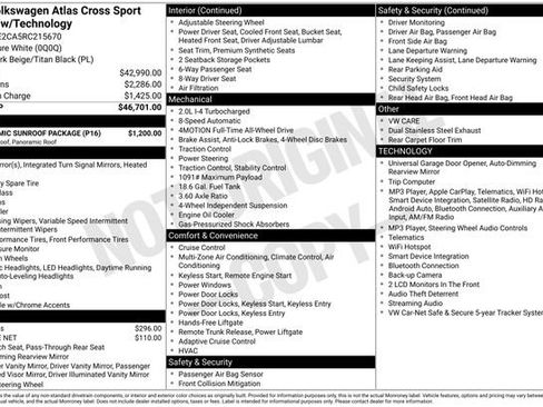 Certified 2024 Volkswagen Atlas Cross Sport SE w/ Panoramic Sunroof Package AWD/4WD image 36