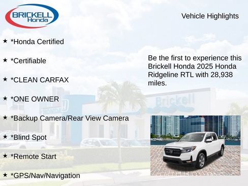 Used 2025 Honda Ridgeline RTL image 9