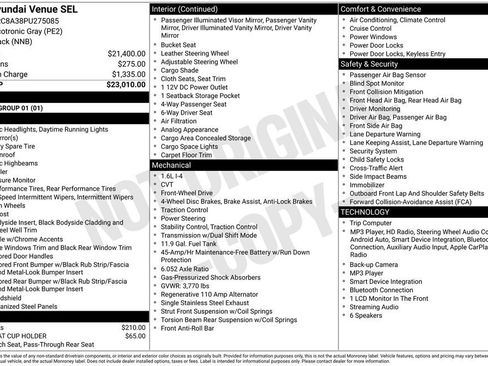 Used 2023 Hyundai Venue SEL FWD image 7