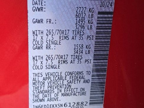 New 2025 Nissan Frontier PRO-4X w/ Interior Protection Package image 31