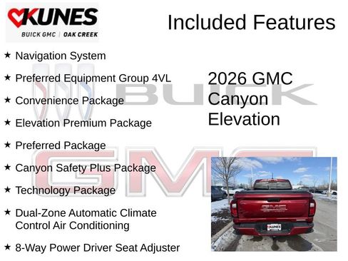 New 2026 GMC Canyon Elevation w/ Convenience Package image 2