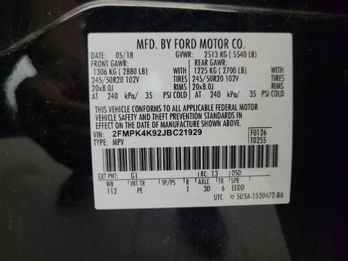 Used 2018 Ford Edge Titanium w/ Equipment Group 302A AWD/4WD image 33