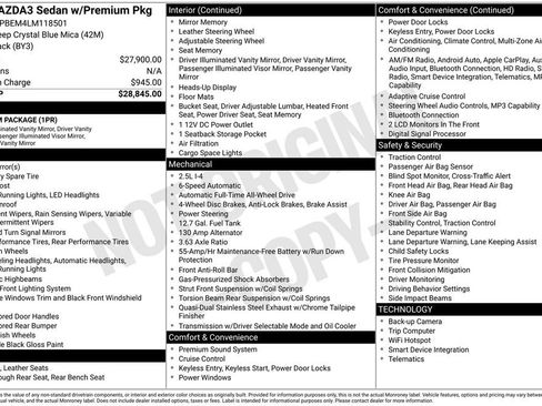 Used 2020 MAZDA MAZDA3 AWD Sedan w/ Premium Package image 5