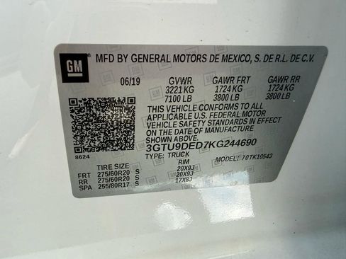 Used 2019 GMC Sierra 1500 SLT w/ SLT Premium Package image 49