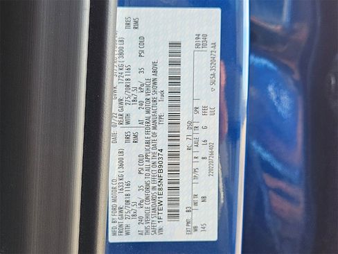 Certified 2022 Ford F150 Tremor w/ Equipment Group 402A High image 26