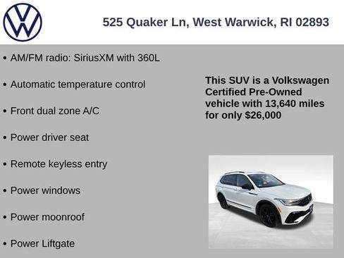 Certified 2022 Volkswagen Tiguan SE R-Line image 7