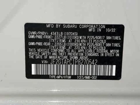 Used 2023 Subaru Crosstrek 2.0i Premium AWD/4WD image 12