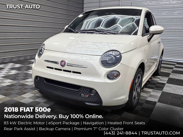Used 2018 FIAT 500 e w/ Esport Package FWD image 1