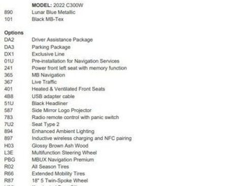 Certified 2022 Mercedes-Benz C 300 Sedan image 4