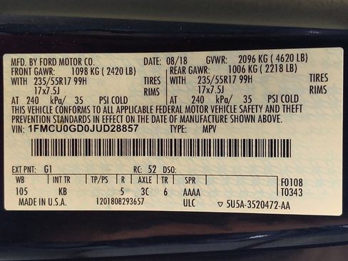 Used 2018 Ford Escape SE w/ SE Sync 3 Package FWD image 33
