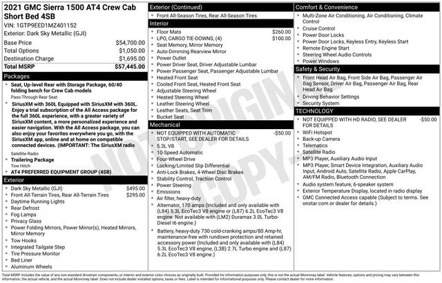 Used 2021 GMC Sierra 1500 AT4 AWD/4WD image 41