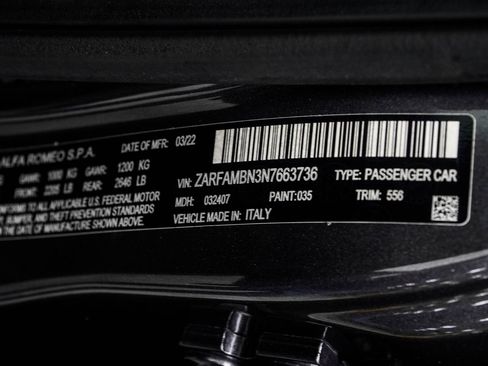 Used 2022 Alfa Romeo Giulia Ti RWD image 46