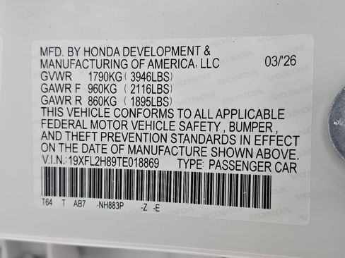 New 2026 Honda Civic Sport image 34