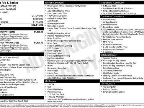 Used 2023 Kia Rio S w/ Technology Package image 33