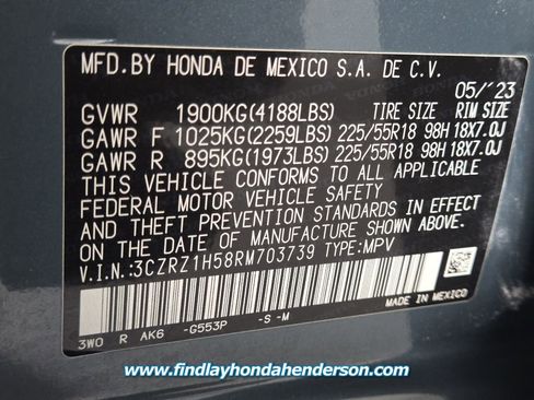 Certified 2024 Honda HR-V Sport image 13