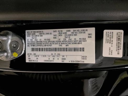Certified 2020 Ford Escape SEL AWD/4WD image 29
