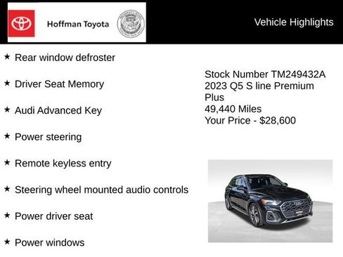 Used 2023 Audi Q5 2.0T Premium Plus w/ Premium Plus Package AWD/4WD image 25