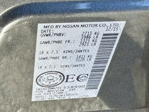 Used 2015 INFINITI QX60 Luxe image 25