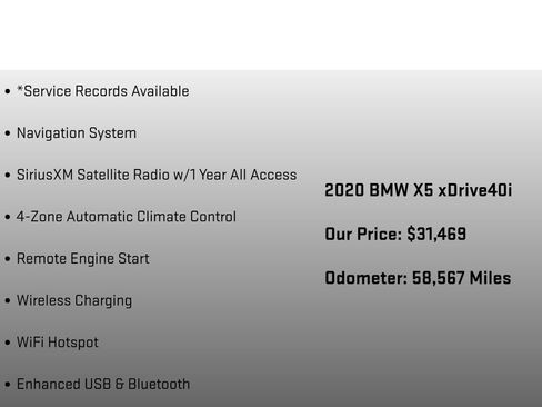 Used 2020 BMW X5 xDrive40i w/ Convenience Package image 18