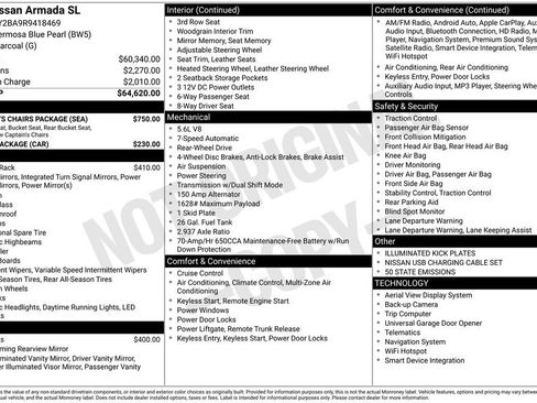 Used 2024 Nissan Armada SL w/ Captain's Chairs Package image 41