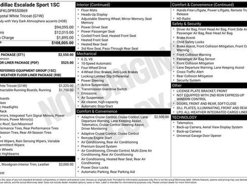 Certified 2023 Cadillac Escalade Sport w/ Touring Package image 33