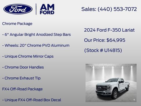 Used 2024 Ford F350 Lariat w/ Chrome Package AWD/4WD image 7