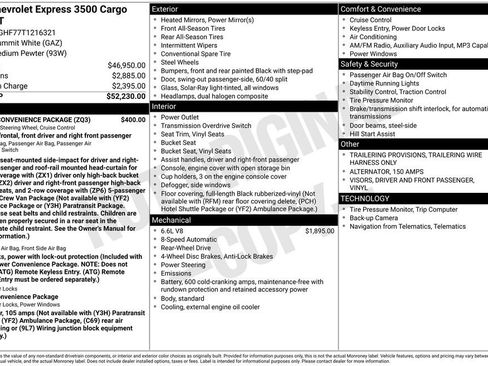 New 2026 Chevrolet Express 3500 Extended w/ Driver Convenience Package RWD image 6