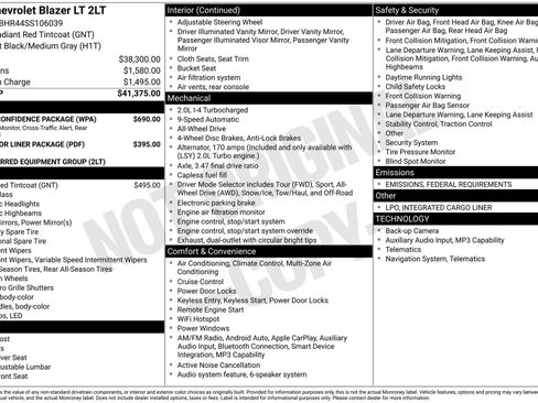 New 2025 Chevrolet Blazer LT w/ Driver Confidence Package image 4