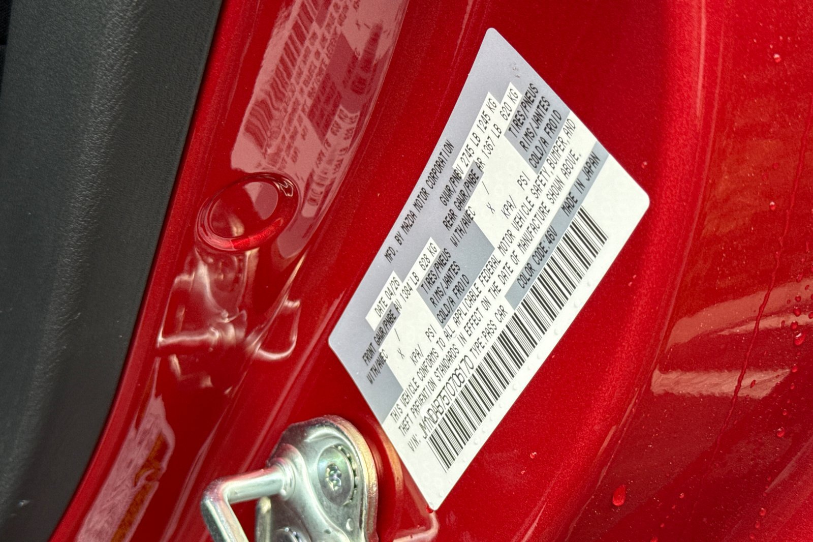 New 2026 MAZDA MX-5 Miata Sport w/ Weather Package RWD image 21