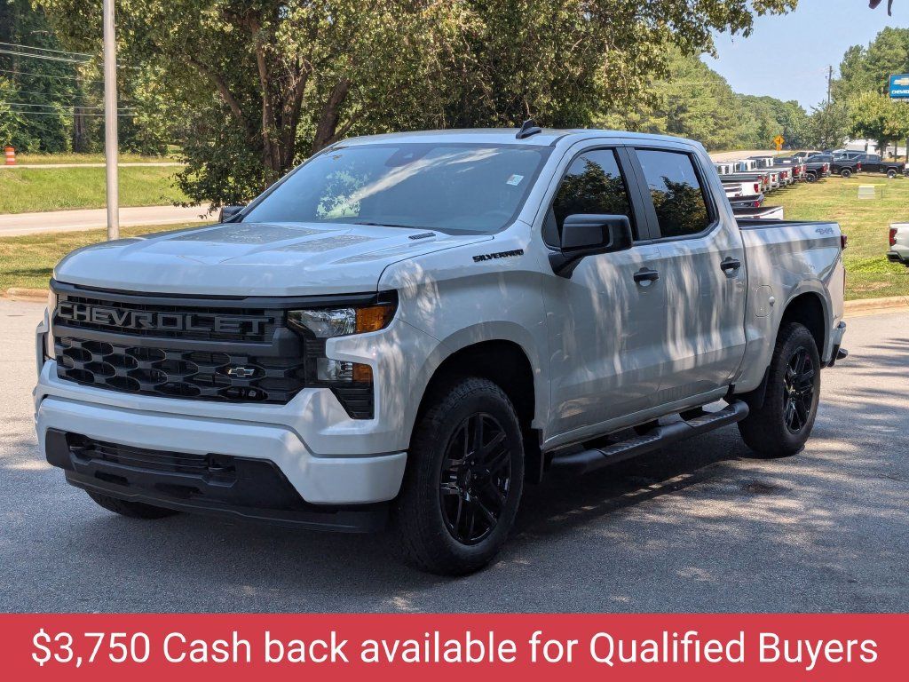 New 2026 Chevrolet Silverado 1500 Custom w/ Turbomax Blackout Package AWD/4WD image 4