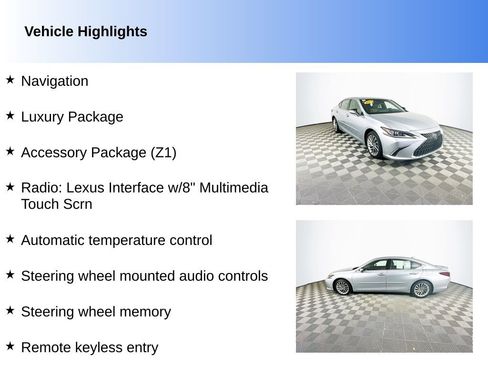 Used 2023 Lexus ES 300h w/ Accessory Package (Z1) FWD image 2