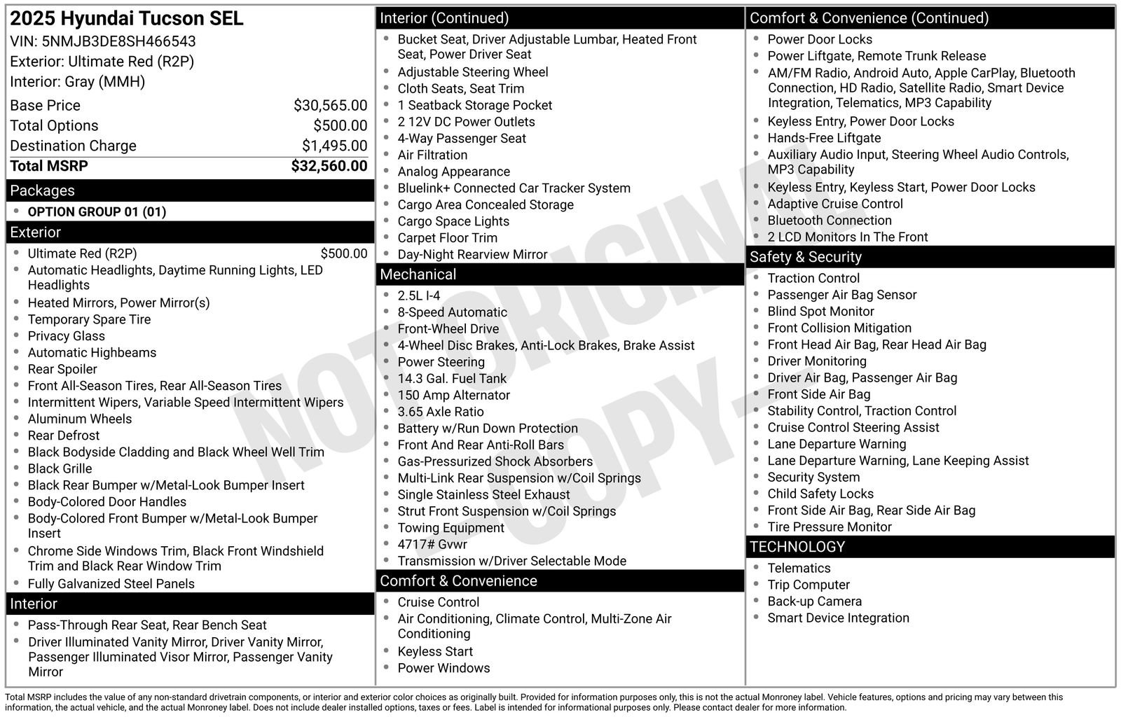 Used 2025 Hyundai Tucson SEL FWD image 27