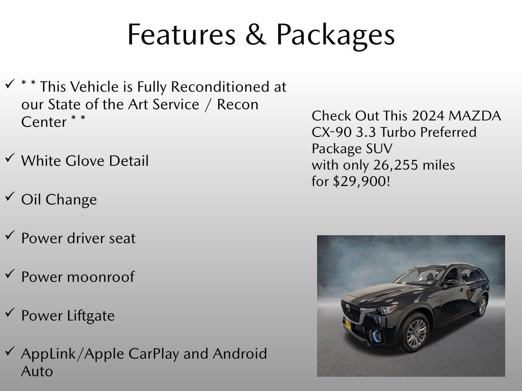 Used 2024 MAZDA CX-90 3.3 Turbo w/ Preferred Package AWD/4WD image 4
