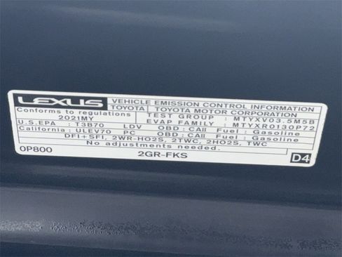 Used 2021 Lexus ES 350 w/ Premium Package image 61