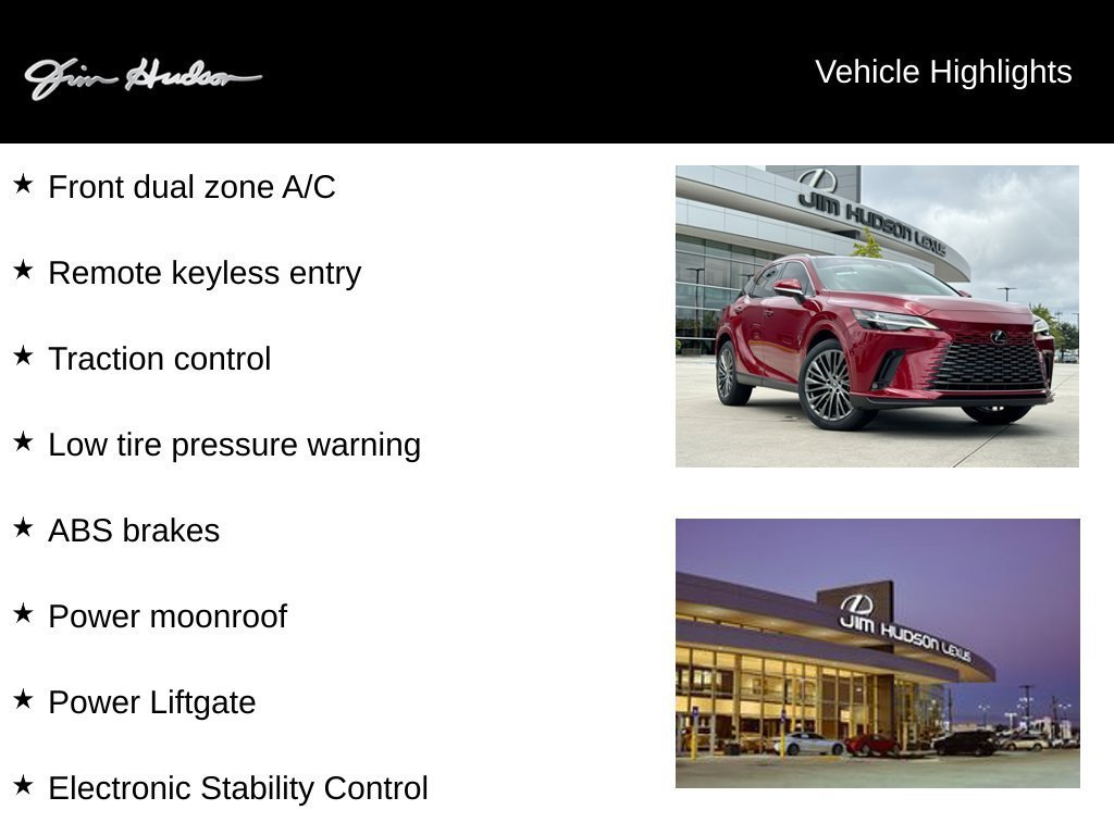 Used 2025 Lexus RX 350h w/ Convenience Package AWD/4WD image 4