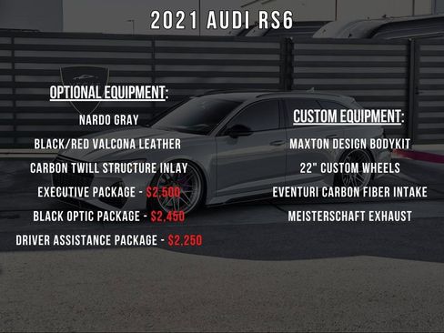 Used 2021 Audi RS 6 w/ Executive Package AWD/4WD image 5
