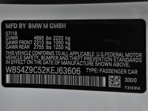 Used 2019 BMW M4 Convertible w/ Competition Package RWD image 43