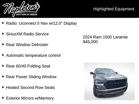 Used 2024 RAM 1500 Laramie AWD/4WD image 8